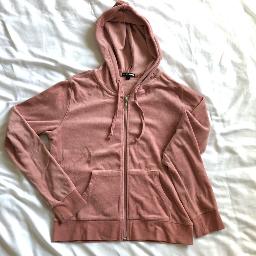 Rose zip up fashion nova hoodie